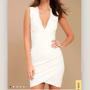 Lulu's White Sleeveless Dress